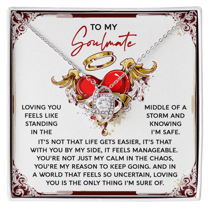 Heartfelt Soulmate Necklace – Celebrate the Calm and Strength She Brings - Mallard Moon Gift Shop