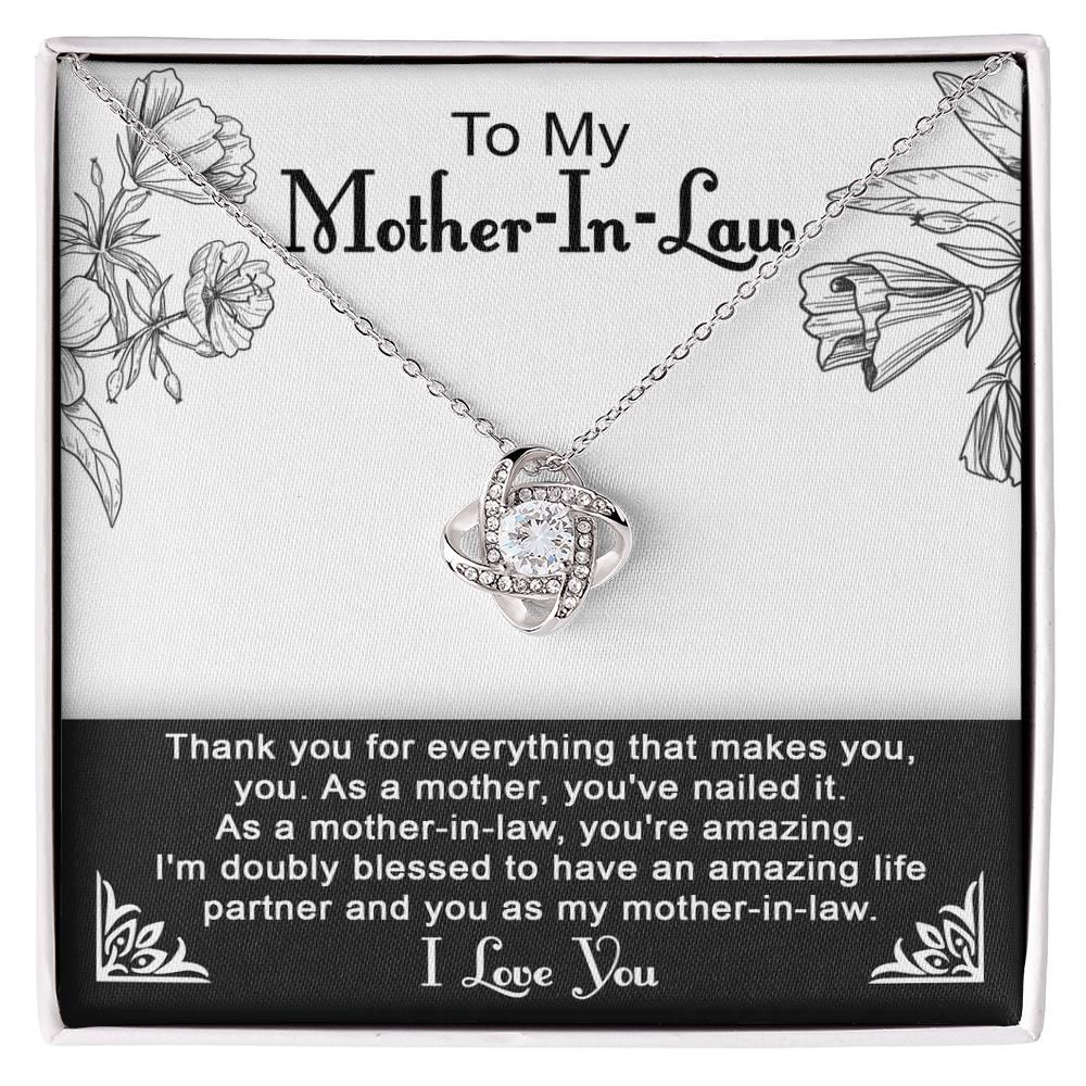 To My Mother-in-Law You Nailed It as a Mother Pendant Necklace - Mallard Moon Gift Shop