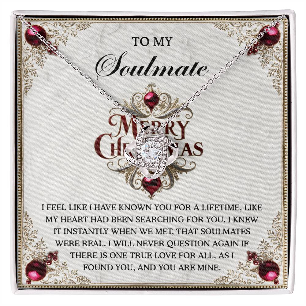 Gift for Soulmate - I Found You - Love Knot Pendant Necklace - Mallard Moon Gift Shop