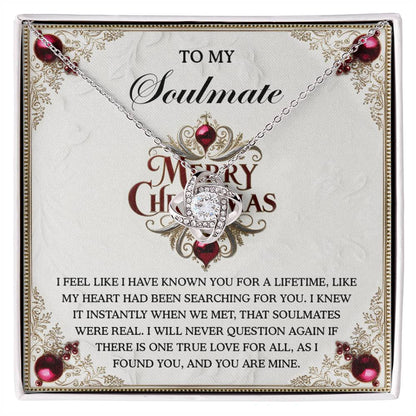 Gift for Soulmate - I Found You - Love Knot Pendant Necklace - Mallard Moon Gift Shop