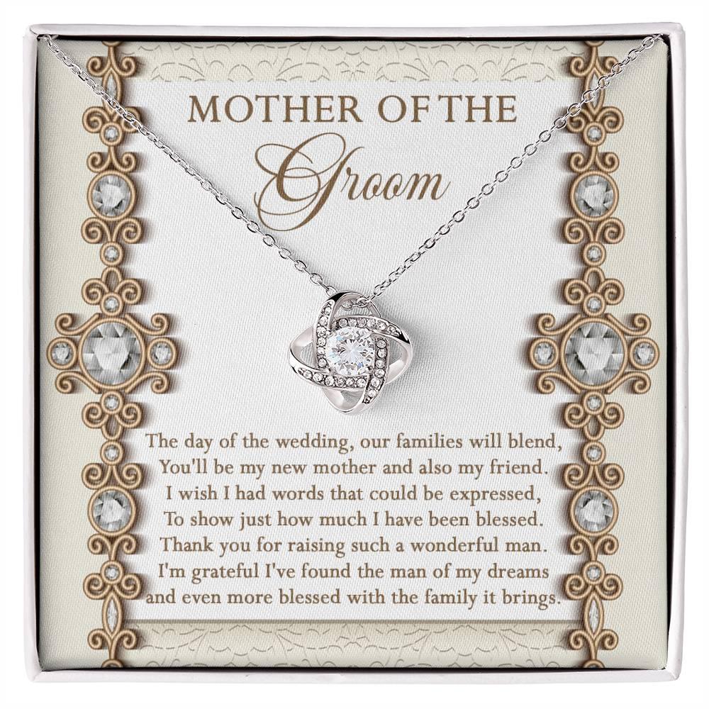 Mother of the Groom Gift New Mother and Friend Love Knot Pendant Necklace - Mallard Moon Gift Shop