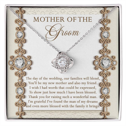 Mother of the Groom Gift New Mother and Friend Love Knot Pendant Necklace - Mallard Moon Gift Shop