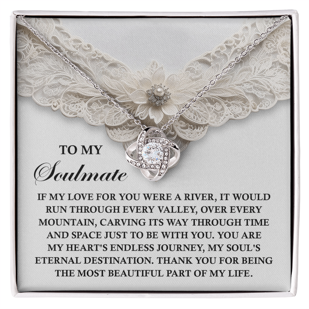Romantic Love Knot Necklace – Celebrate Your Endless Journey Together - Mallard Moon Gift Shop