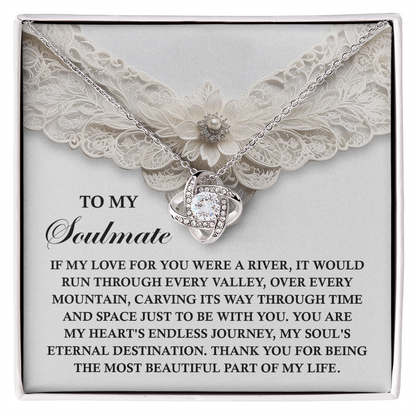 Romantic Love Knot Necklace – Celebrate Your Endless Journey Together - Mallard Moon Gift Shop