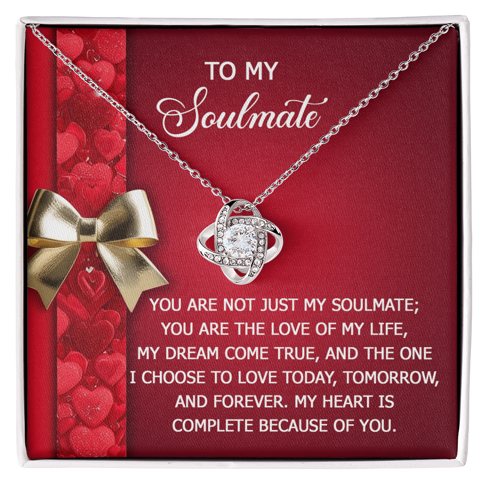 To My Soulmate Necklace - Express Your Love That Lasts Forever - Mallard Moon Gift Shop