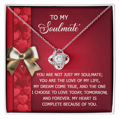 To My Soulmate Necklace - Express Your Love That Lasts Forever - Mallard Moon Gift Shop