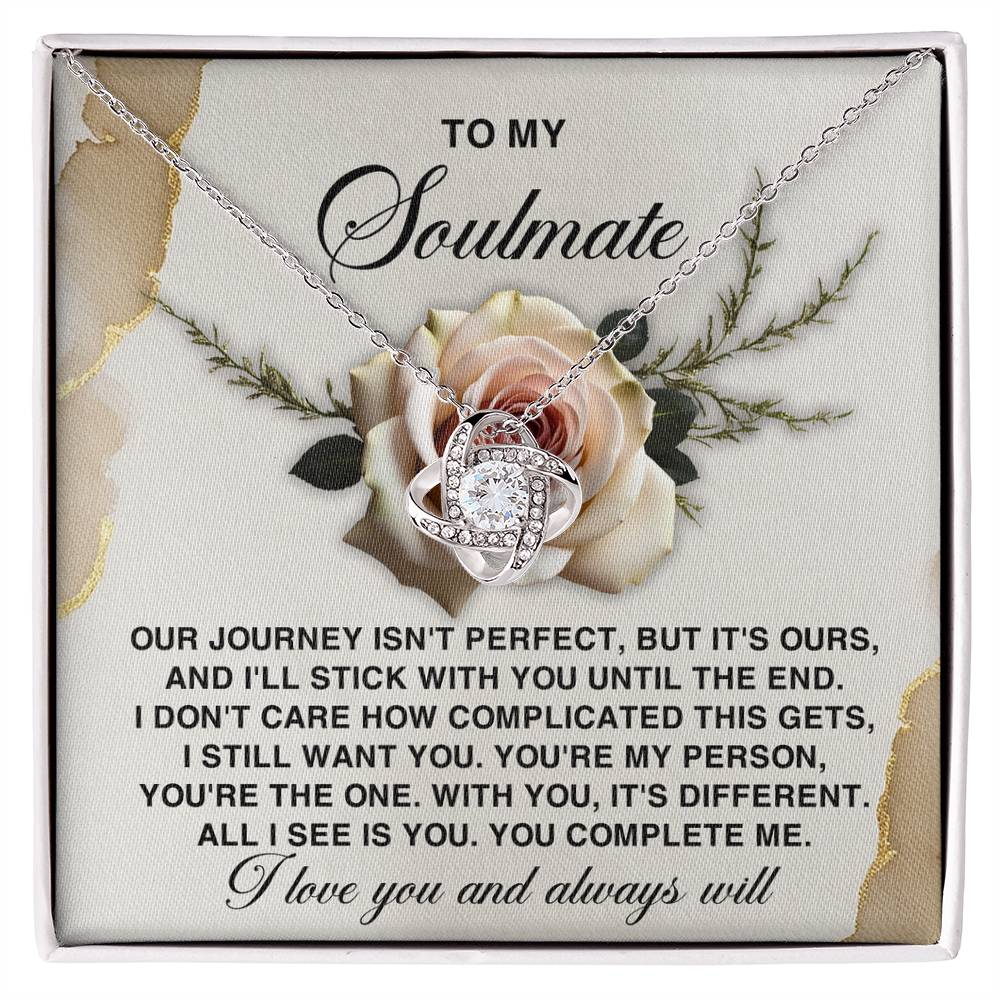 To My Soulmate - You Complete Me Valentine's Day Card – A Heartfelt Message for Your Forever Love - Mallard Moon Gift Shop