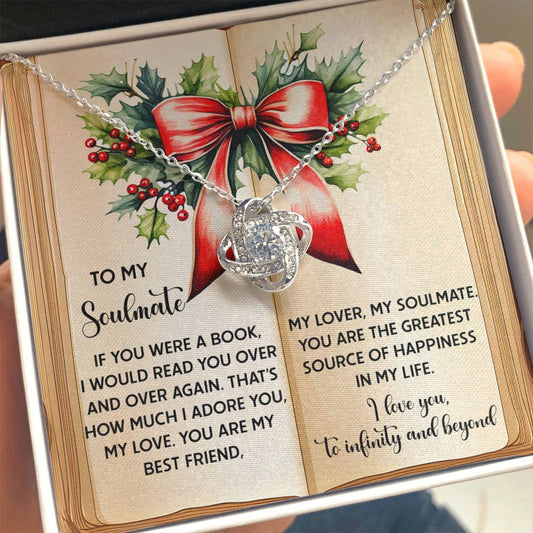 Gift for Soulmate - Over Again - Love Knot Pendant Necklace - Mallard Moon Gift Shop