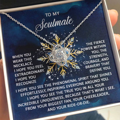 Gift for Soulmate - Phenomenal Spirit - Love Knot Pendant Necklace - Mallard Moon Gift Shop