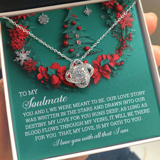Gift for Soulmate - Love Story - Love Knot Pendant Necklace - Mallard Moon Gift Shop