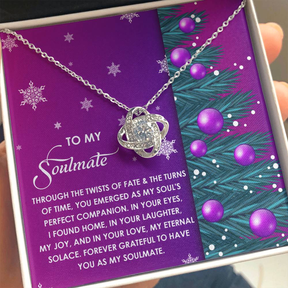 Gift for Soulmate - Perfect Companion - Love Knot Pendant Necklace - Mallard Moon Gift Shop