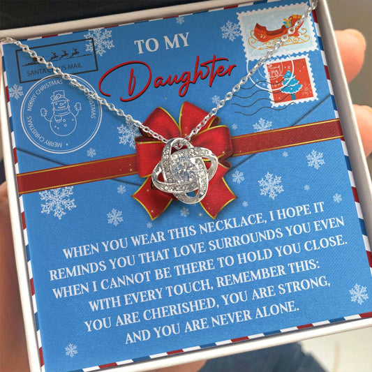 Gift for Daughter - Remember This - Love Knot Pendant Necklace - Mallard Moon Gift Shop