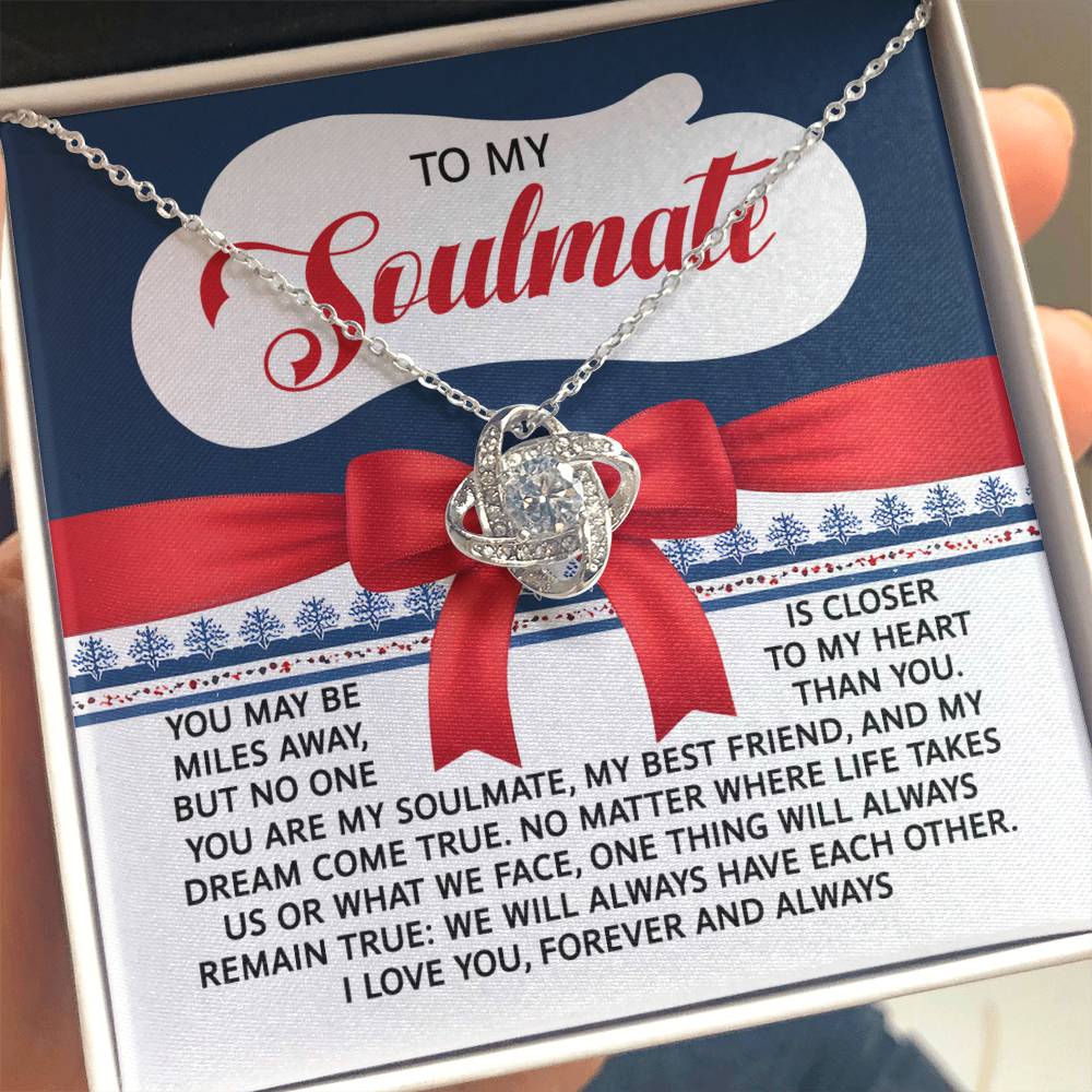 Gift for Soulmate - Have Each Other - Love Knot Pendant Necklace - Mallard Moon Gift Shop