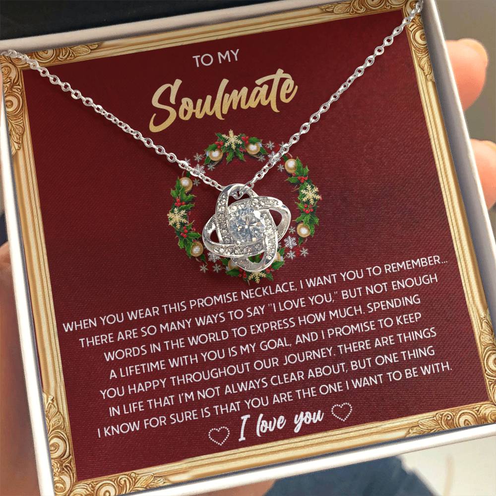 Gift for Soulmate - To Be With - Love Knot Pendant Necklace - Mallard Moon Gift Shop