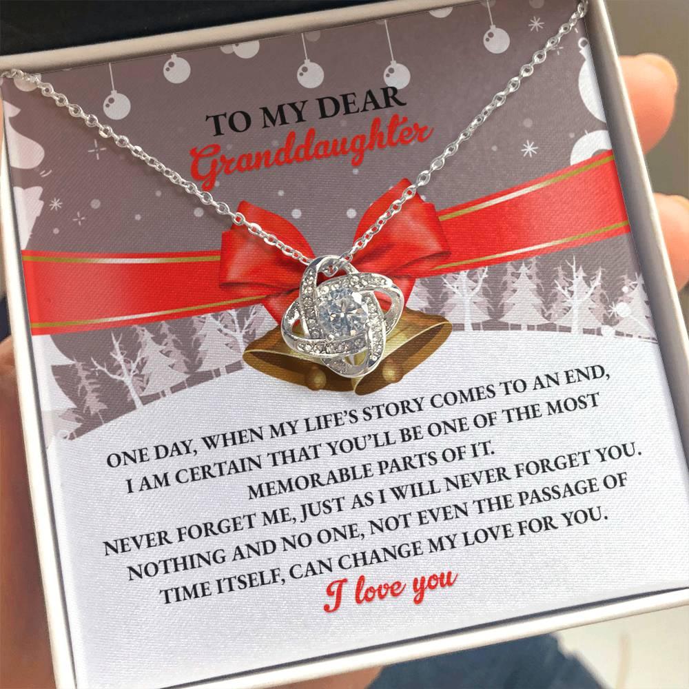 Gift for Granddaughter - Memorable Parts Daughter - Love Knot Pendant Necklace - Mallard Moon Gift Shop