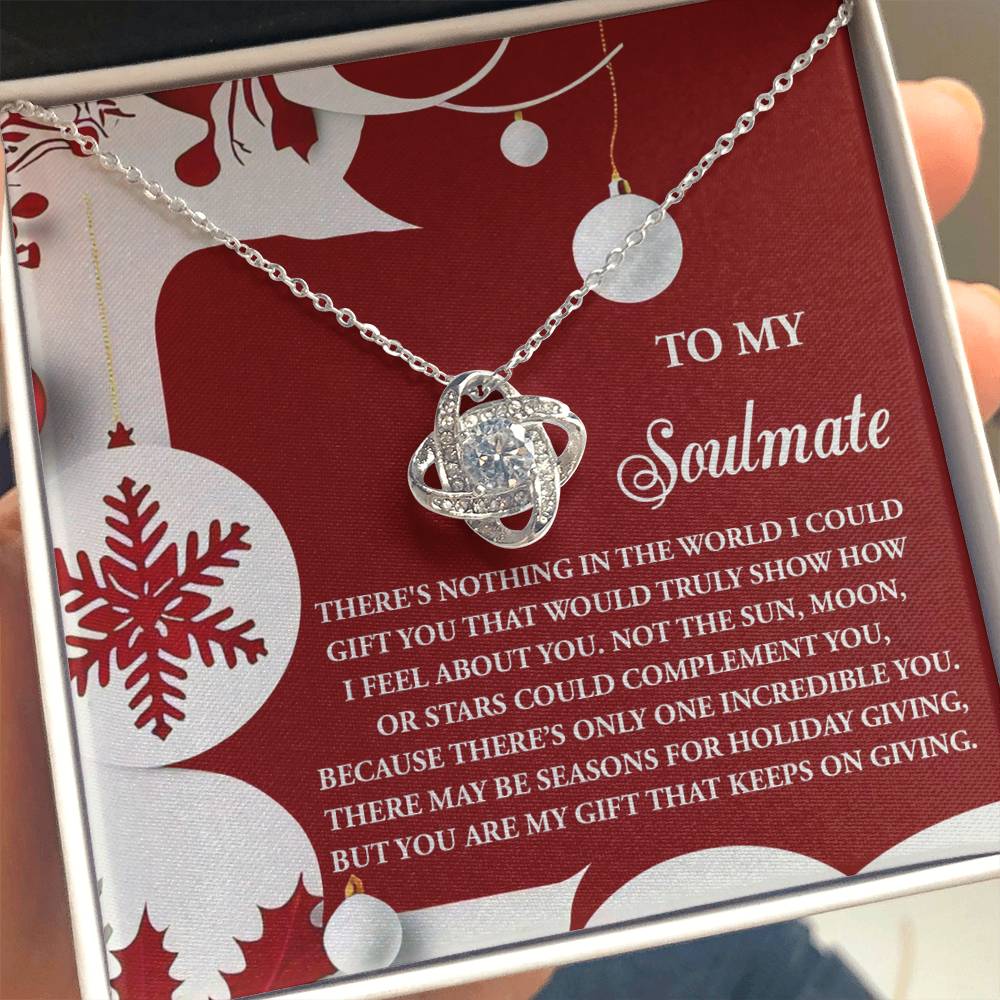 Gift for Soulmate - Holiday Giving - Love Knot Pendant Necklace - Mallard Moon Gift Shop