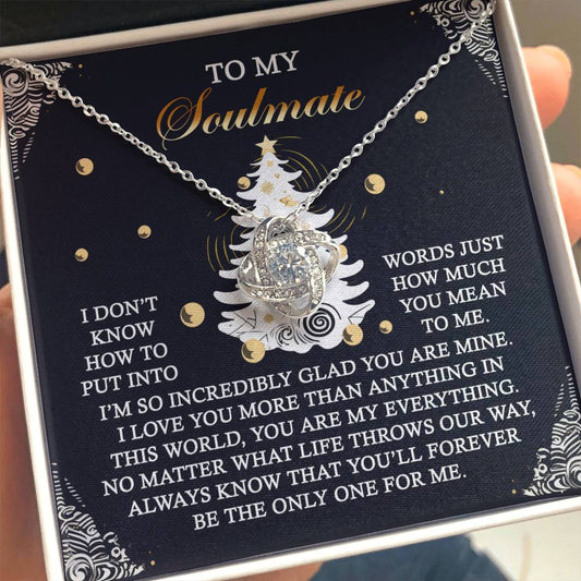 Gift for Soulmate - One For Me - Love Knot Pendant Necklace - Mallard Moon Gift Shop