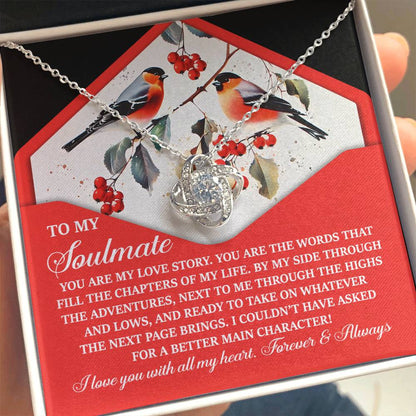 Gift for Soulmate - My Love Story - Love Knot Pendant Necklace - Mallard Moon Gift Shop