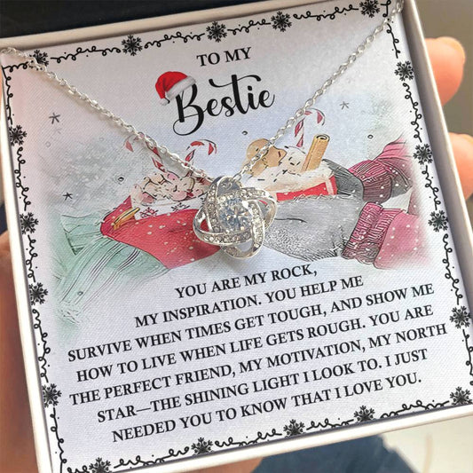 Gift for Bestie - My North Star - Love Knot Pendant Necklace - Mallard Moon Gift Shop