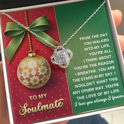 Gift for Soulmate - In My Sky - Love Knot Pendant Necklace - Mallard Moon Gift Shop