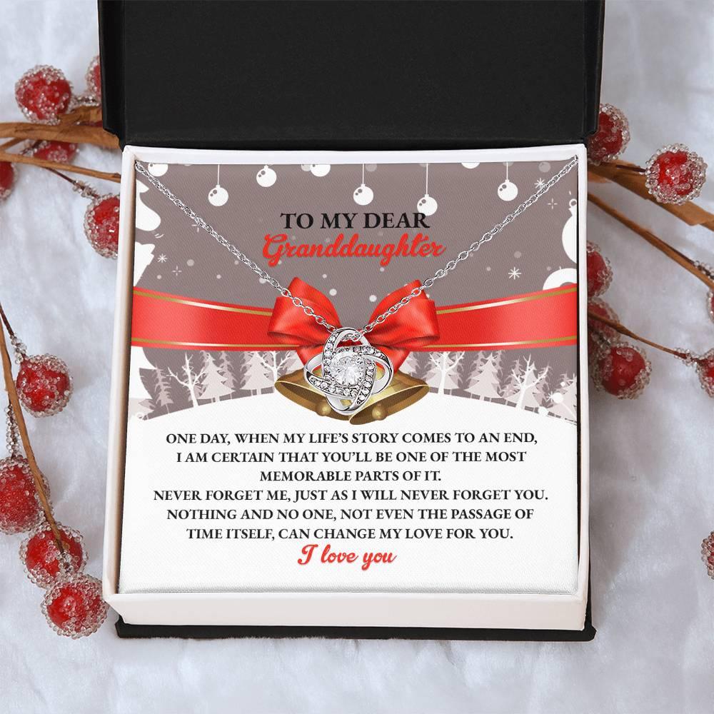 Gift for Granddaughter - Memorable Parts Daughter - Love Knot Pendant Necklace - Mallard Moon Gift Shop