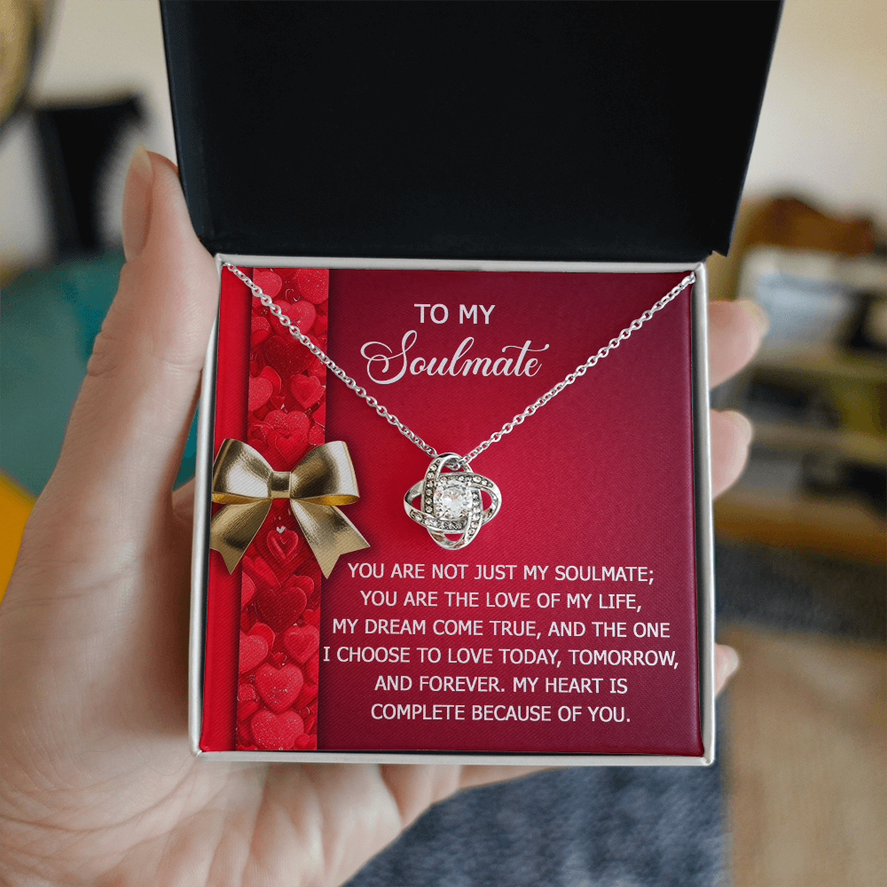 To My Soulmate Necklace - Express Your Love That Lasts Forever - Mallard Moon Gift Shop