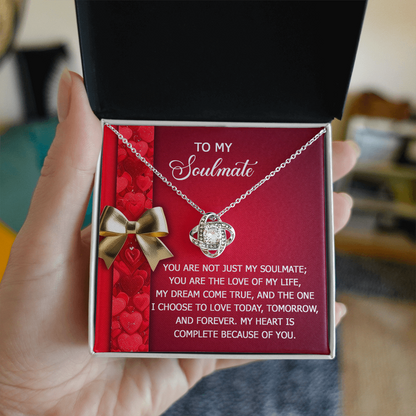 To My Soulmate Necklace - Express Your Love That Lasts Forever - Mallard Moon Gift Shop