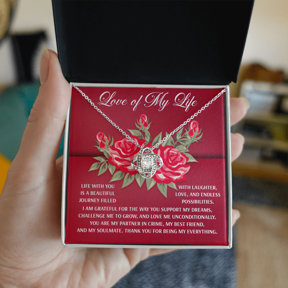 To the Love of My Life – Romantic Soulmate Necklace with Meaningful Message - Mallard Moon Gift Shop