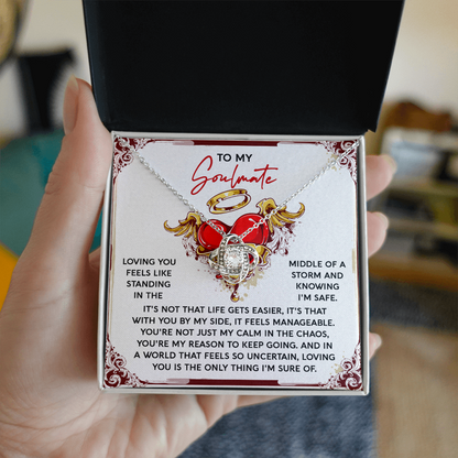 Heartfelt Soulmate Necklace – Celebrate the Calm and Strength She Brings - Mallard Moon Gift Shop