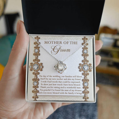 Mother of the Groom Gift New Mother and Friend Love Knot Pendant Necklace - Mallard Moon Gift Shop