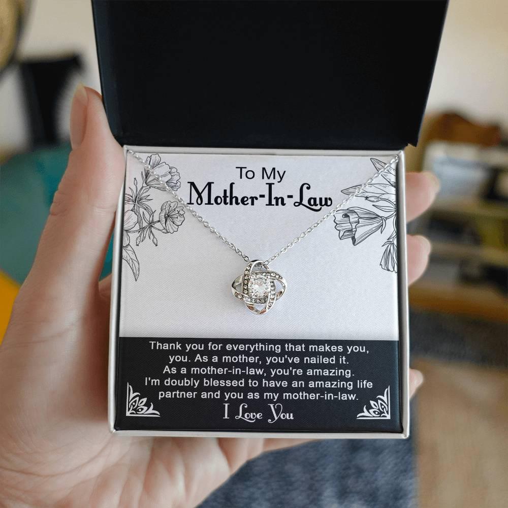 To My Mother-in-Law You Nailed It as a Mother Pendant Necklace - Mallard Moon Gift Shop