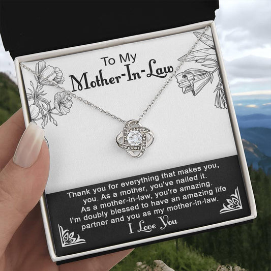 To My Mother-in-Law You Nailed It as a Mother Pendant Necklace - Mallard Moon Gift Shop