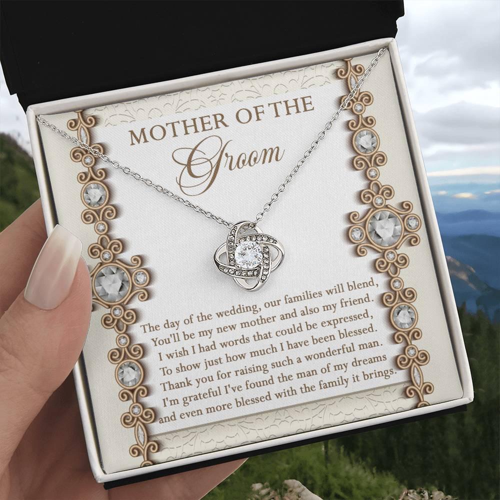 Mother of the Groom Gift New Mother and Friend Love Knot Pendant Necklace - Mallard Moon Gift Shop