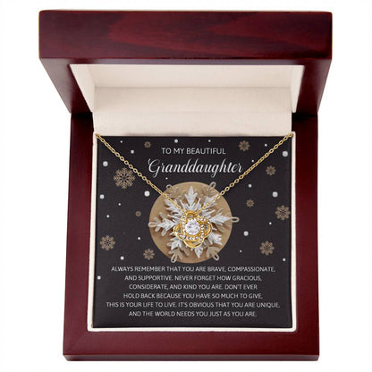 Gift for Granddaughter - As You Are - Love Knot Pendant Necklace - Mallard Moon Gift Shop