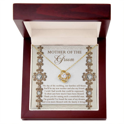 Mother of the Groom Gift New Mother and Friend Love Knot Pendant Necklace - Mallard Moon Gift Shop