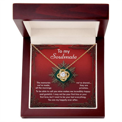 Gift for Soulmate - The Memories - Love Knot Pendant Necklace - Mallard Moon Gift Shop