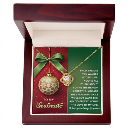 Gift for Soulmate - In My Sky - Love Knot Pendant Necklace - Mallard Moon Gift Shop