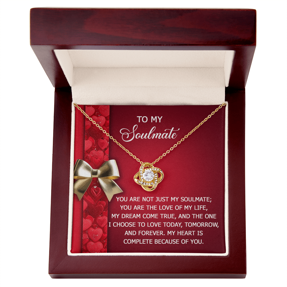 To My Soulmate Necklace - Express Your Love That Lasts Forever - Mallard Moon Gift Shop
