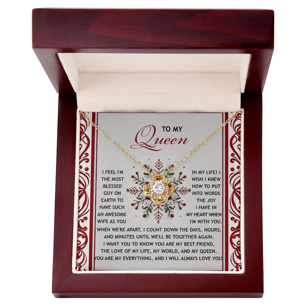 Gift for Soulmate - Together Again - Love Knot Pendant Necklace - Mallard Moon Gift Shop