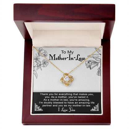 To My Mother-in-Law You Nailed It as a Mother Pendant Necklace - Mallard Moon Gift Shop