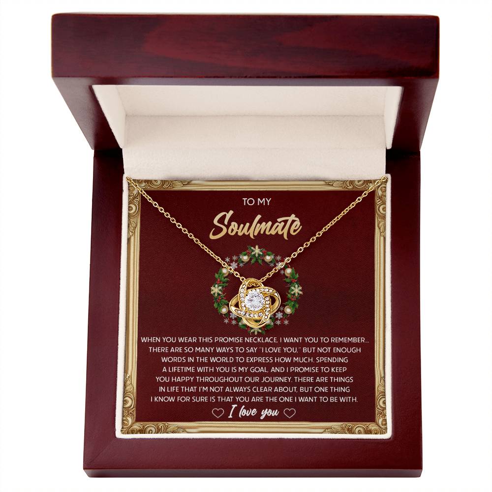 Gift for Soulmate - To Be With - Love Knot Pendant Necklace - Mallard Moon Gift Shop