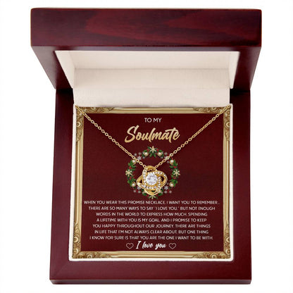 Gift for Soulmate - To Be With - Love Knot Pendant Necklace - Mallard Moon Gift Shop