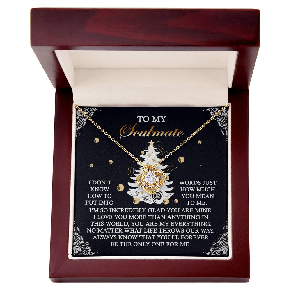 Gift for Soulmate - One For Me - Love Knot Pendant Necklace - Mallard Moon Gift Shop