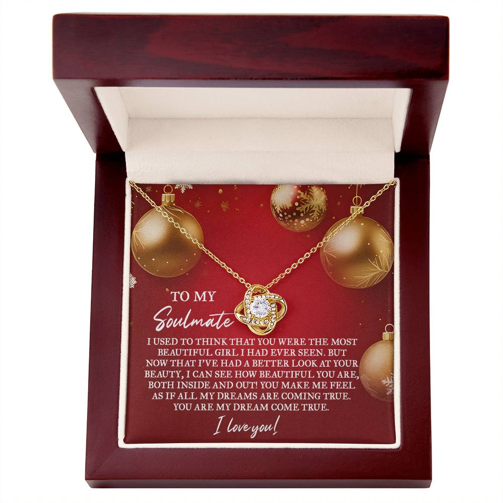 Gift for Soulmate - Your Beauty - Love Knot Pendant Necklace - Mallard Moon Gift Shop