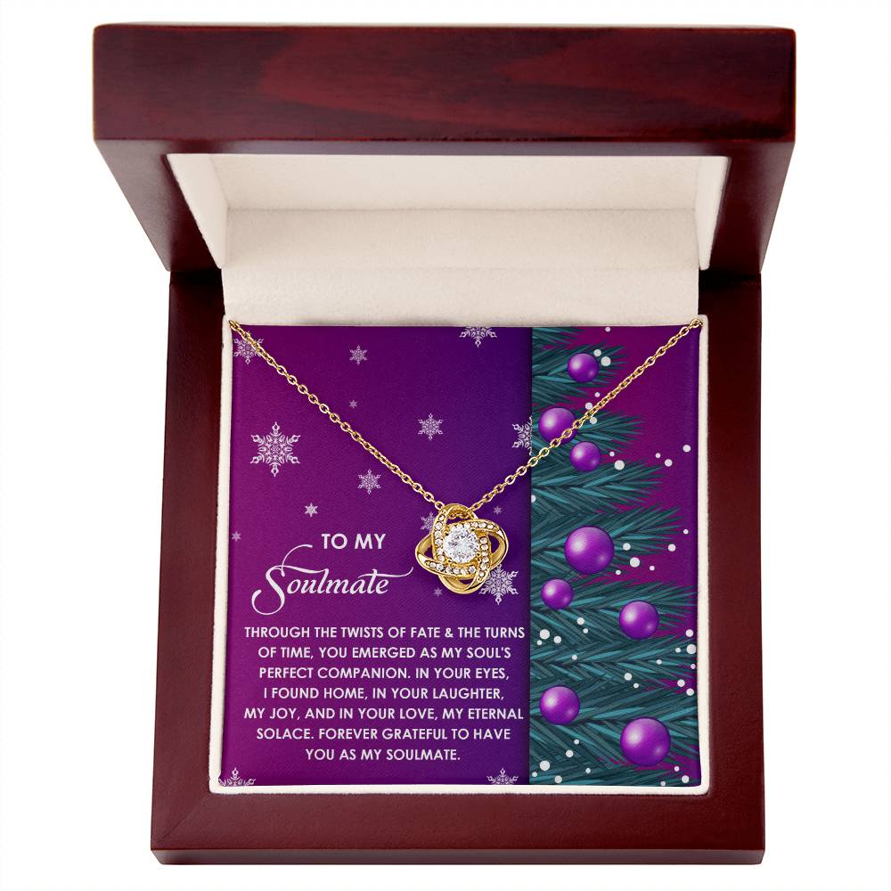 Gift for Soulmate - Perfect Companion - Love Knot Pendant Necklace - Mallard Moon Gift Shop