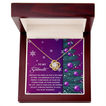 Gift for Soulmate - Perfect Companion - Love Knot Pendant Necklace - Mallard Moon Gift Shop