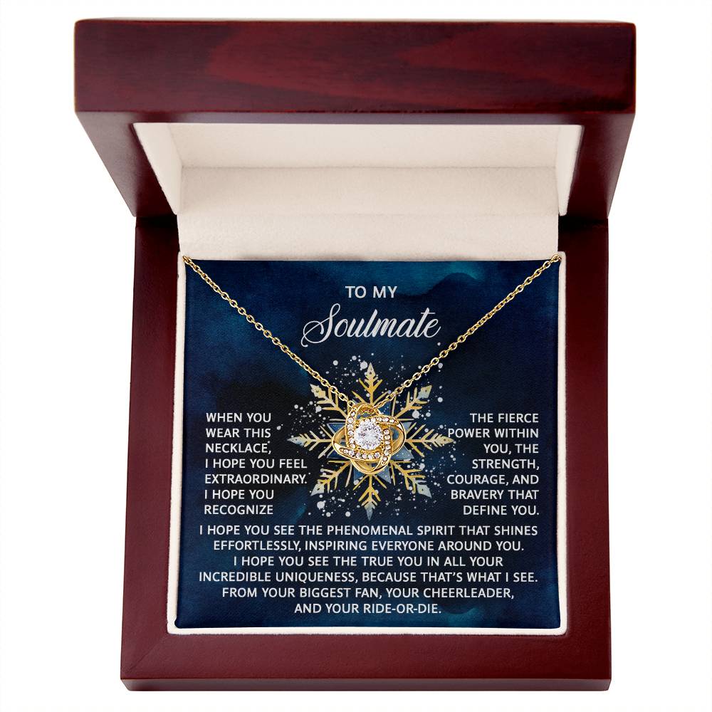 Gift for Soulmate - Phenomenal Spirit - Love Knot Pendant Necklace - Mallard Moon Gift Shop