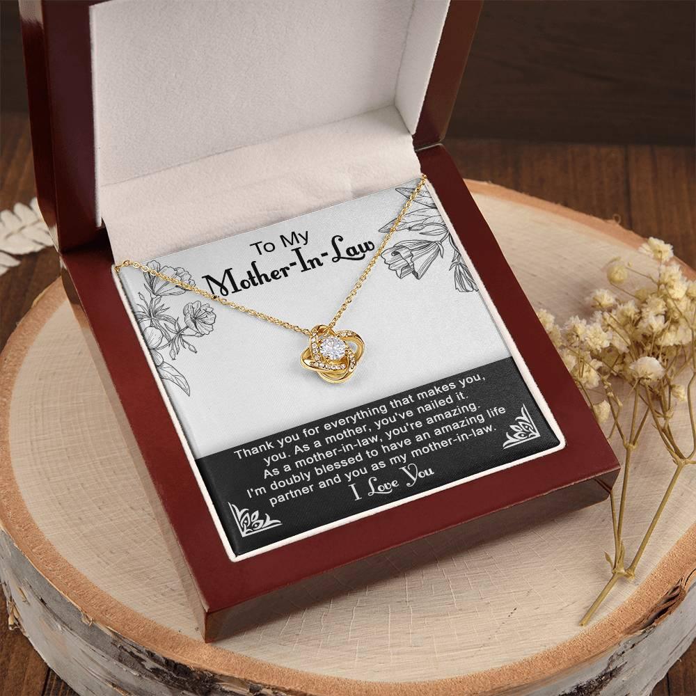 To My Mother-in-Law You Nailed It as a Mother Pendant Necklace - Mallard Moon Gift Shop
