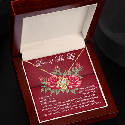 To the Love of My Life – Romantic Soulmate Necklace with Meaningful Message - Mallard Moon Gift Shop