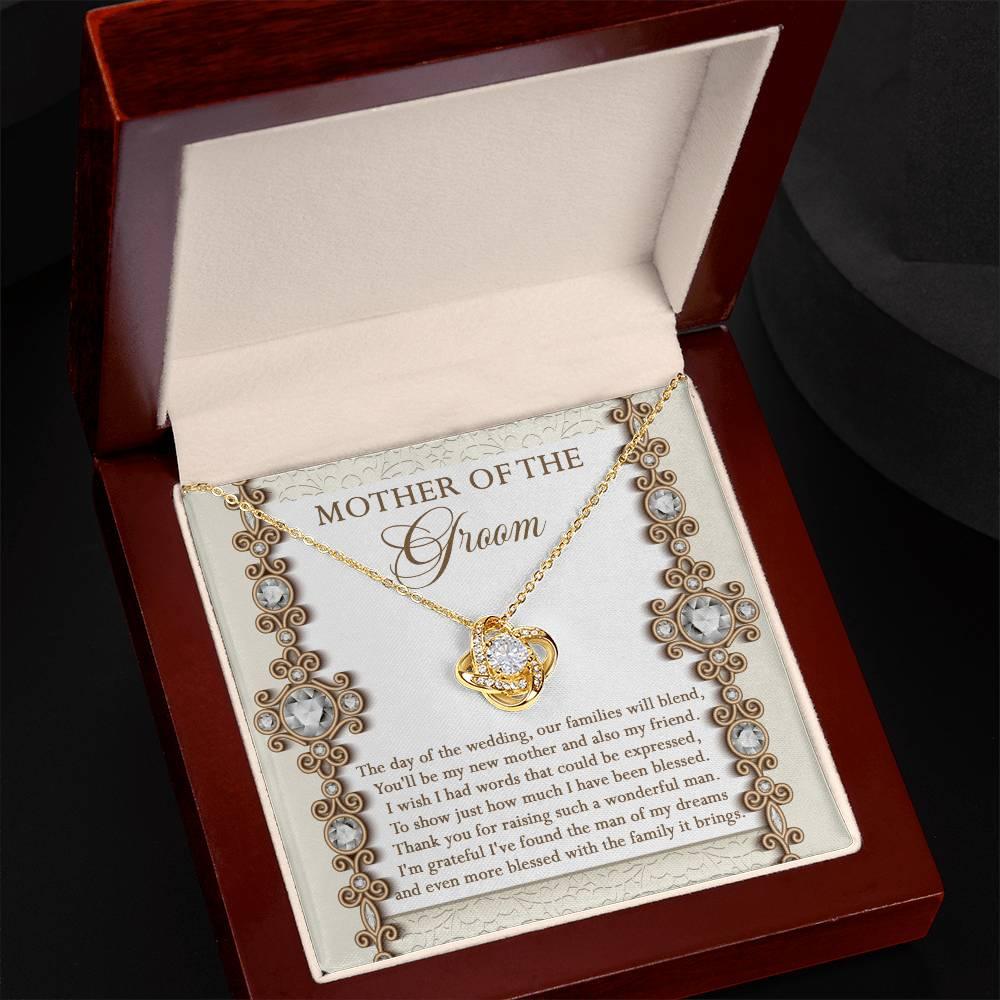 Mother of the Groom Gift New Mother and Friend Love Knot Pendant Necklace - Mallard Moon Gift Shop